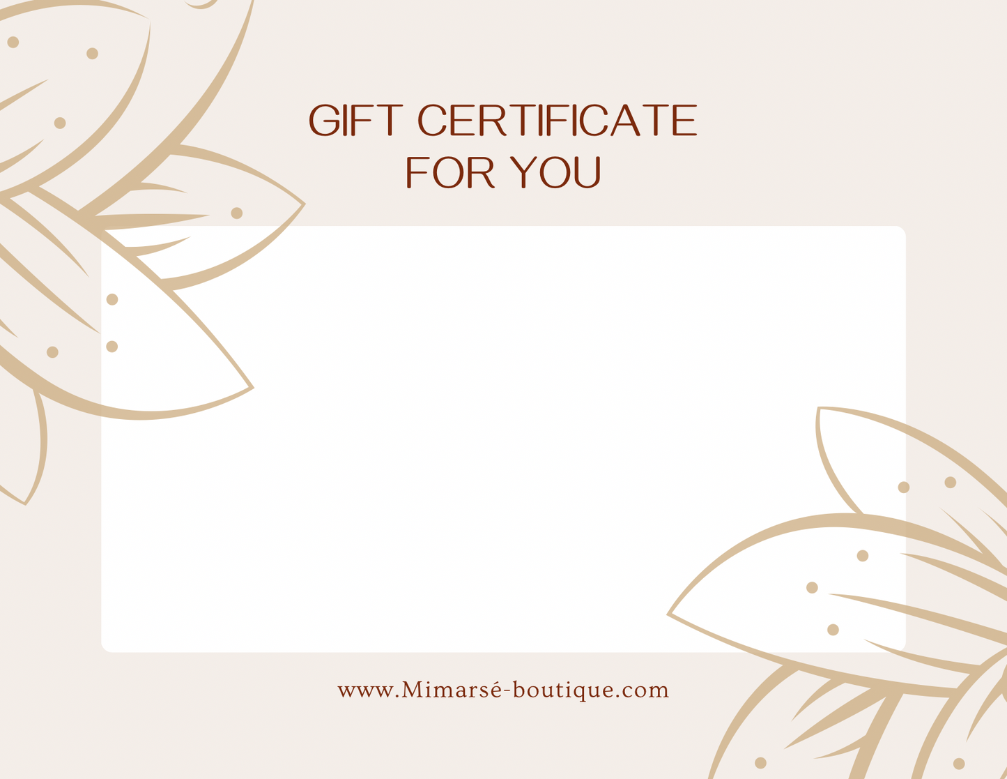 Gift Certificates