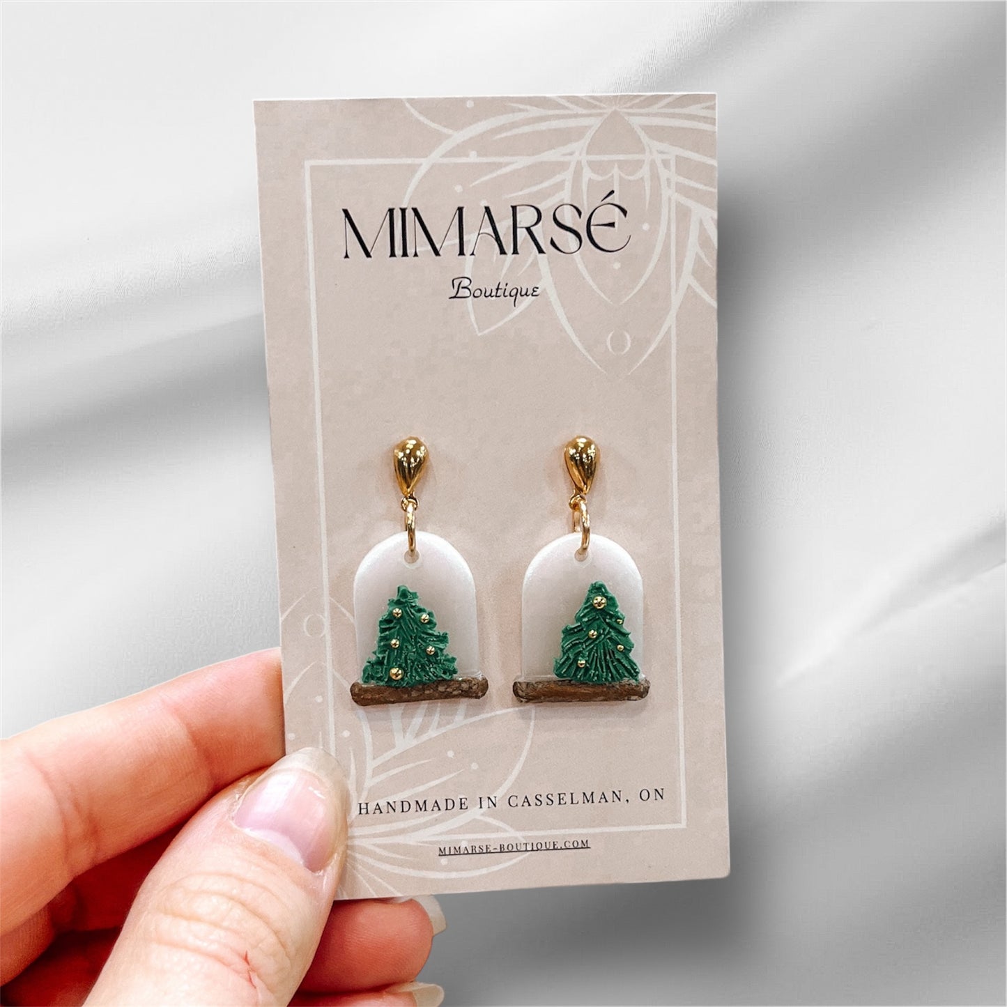 Christmas Tree Snowglobe Dangles