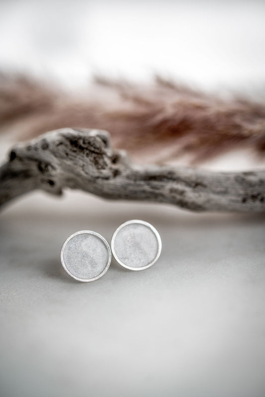 Silver Round Studs